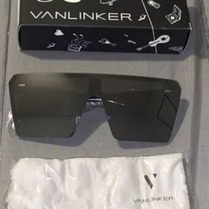 NWT Vanlinker Oversized Flat Top Square Sunglasses Retro Unisex Outdoor Shades
